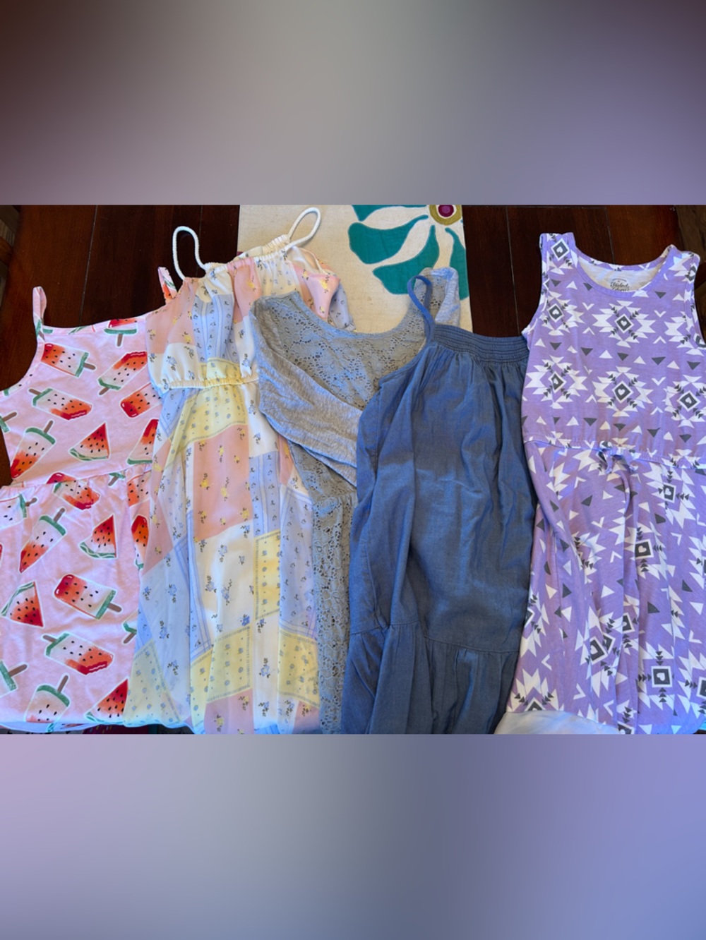 Set of 5 Girls Mixed Summer Dresses